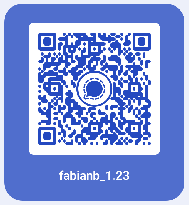 Signal QR-Code zum Hinzufügen von fabianb_1.23